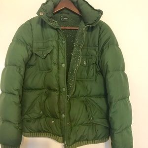 J Crew short puffer jacket